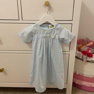 The Yellow Lamb Blue Cotton Dress Size 3 Months